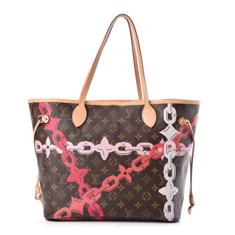 LOUIS VUITTON Monogram Neverfull MM Rose Ballerine.